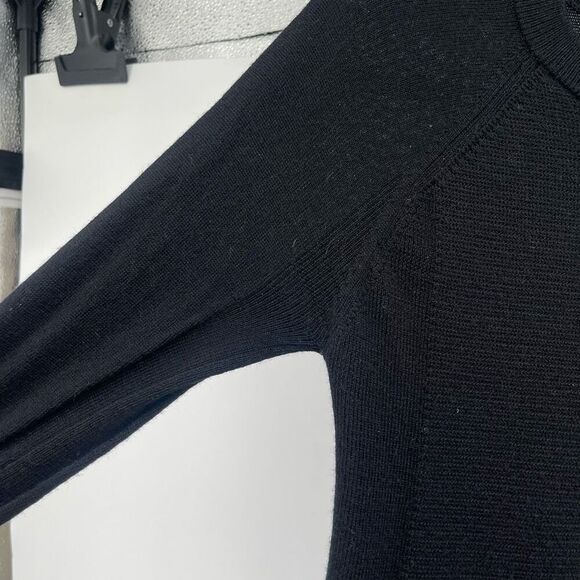 Lululemon Simply Wool Black Merino Wool Pullover Sweater Women’s Size 4 - Picture 7 of 13